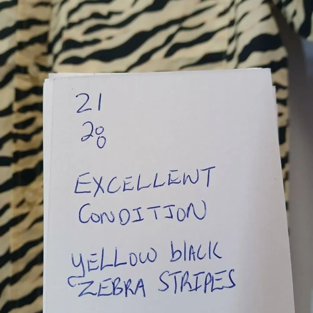 Everlane mens yellow black mens zebra stripes shirt casual shortsleeve